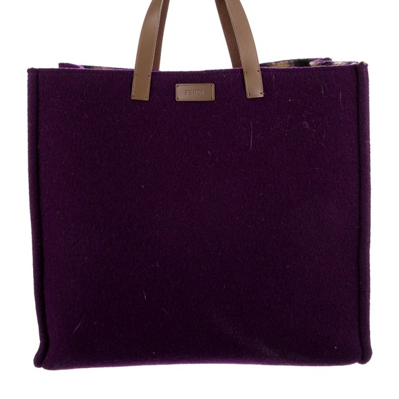 Authentic Fendi Felt Shopping Tote - Picture 5 of 6